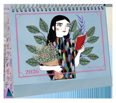 Calendario de Mesa 2026 María Hesse