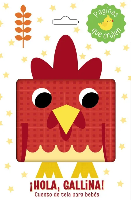 ¡Hola, Gallina! Cuento de Tela para Bebés